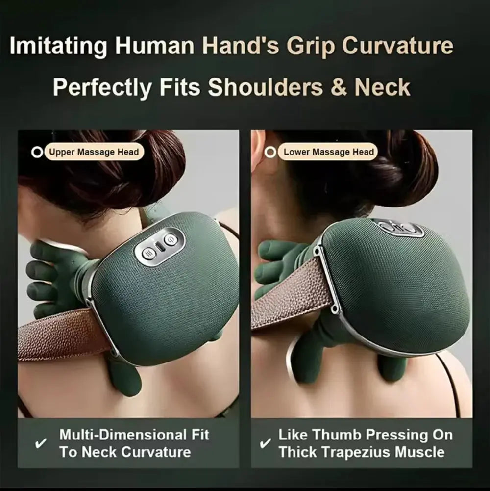 Heated Pillow Neck And Back Massager