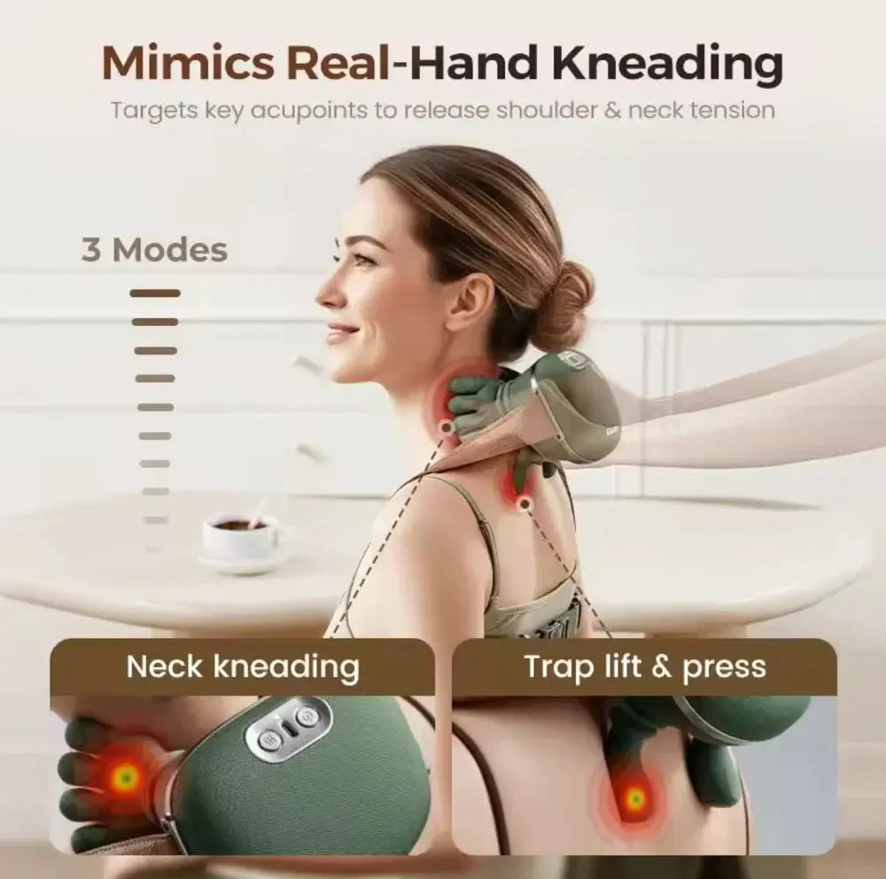 Heated Pillow Neck And Back Massager